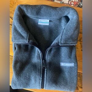 Columbia Gray Fleece Jacket size XL